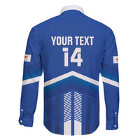 Custom Cyprus Football Family Matching Long Sleeve Bodycon Dress and Hawaiian Shirt Go Champions