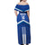 Custom Cyprus Football Family Matching Off Shoulder Maxi Dress and Hawaiian Shirt Go Champions