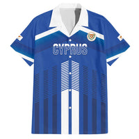 Custom Cyprus Football Family Matching Short Sleeve Bodycon Dress and Hawaiian Shirt Go Champions