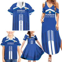 Custom Cyprus Football Family Matching Summer Maxi Dress and Hawaiian Shirt Go Champions