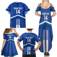 Custom Cyprus Football Family Matching Summer Maxi Dress and Hawaiian Shirt Go Champions