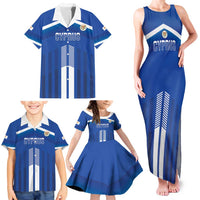 Custom Cyprus Football Family Matching Tank Maxi Dress and Hawaiian Shirt Go Champions