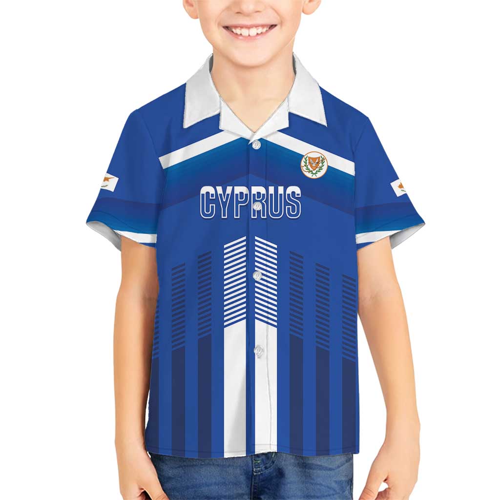 Custom Cyprus Football Family Matching Tank Maxi Dress and Hawaiian Shirt Go Champions