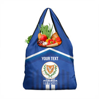 Custom Cyprus Football Grocery Bag Go Champions