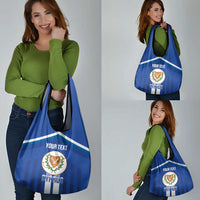 Custom Cyprus Football Grocery Bag Go Champions