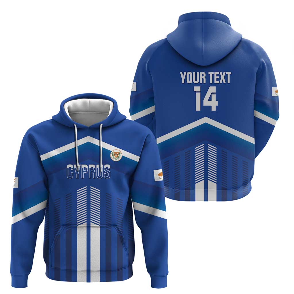 Custom Cyprus Football Hoodie Go Champions