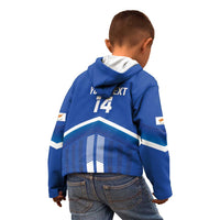 Custom Cyprus Football Kid Hoodie Go Champions