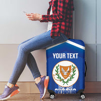 Custom Cyprus Football Luggage Cover Go Champions