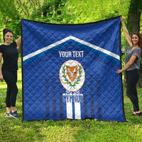 Custom Cyprus Football Quilt Go Champions