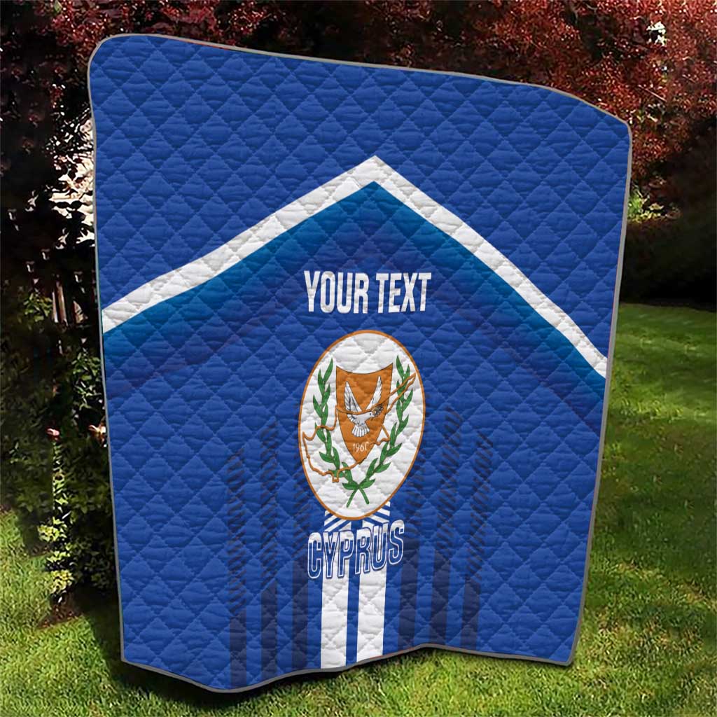 Custom Cyprus Football Quilt Go Champions