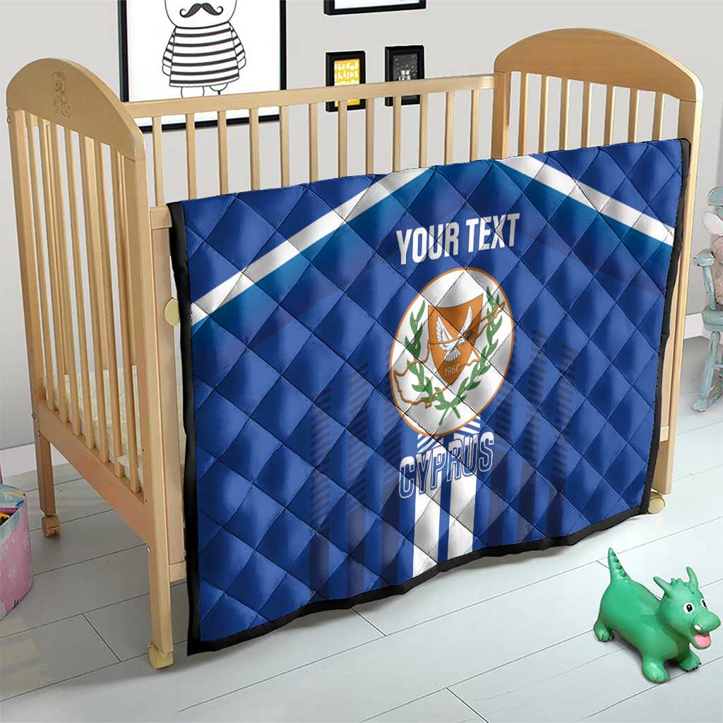 Custom Cyprus Football Quilt Go Champions