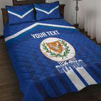 Custom Cyprus Football Quilt Bed Set Go Champions