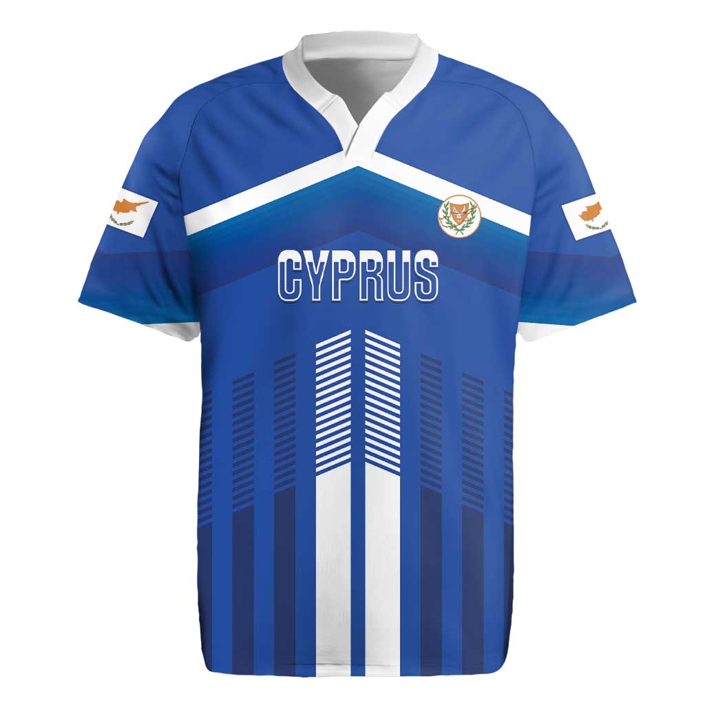 Custom Cyprus Football Rugby Jersey Go Champions