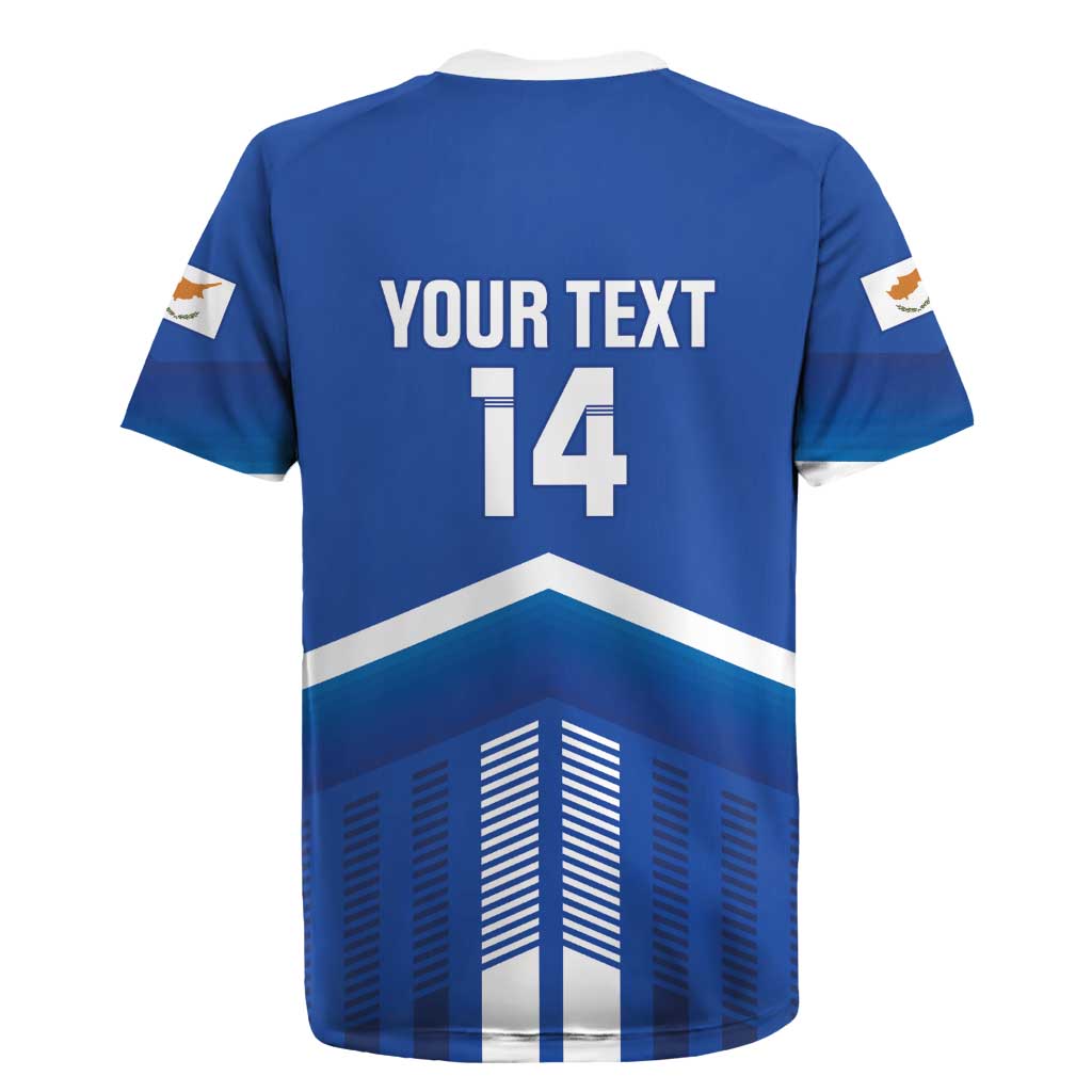 Custom Cyprus Football Rugby Jersey Go Champions