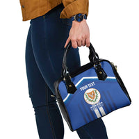Custom Cyprus Football Shoulder Handbag Go Champions