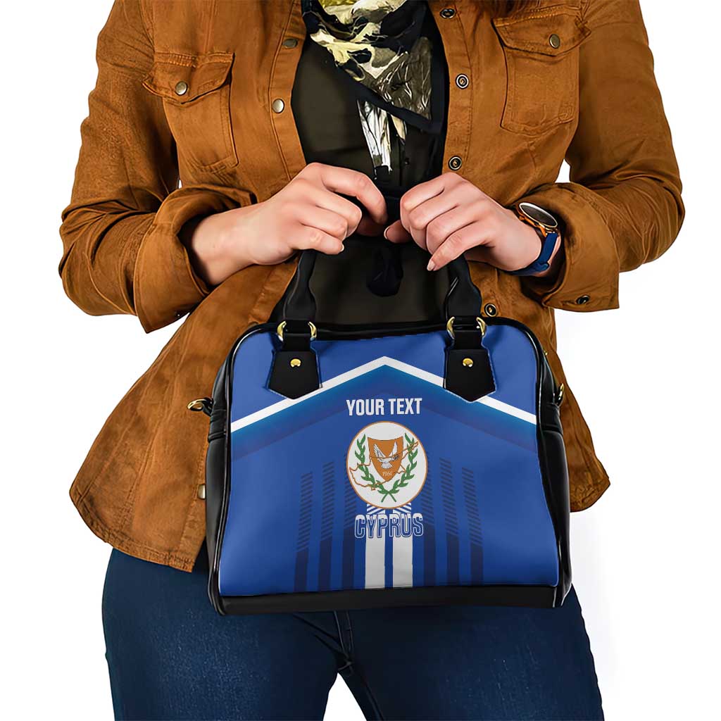 Custom Cyprus Football Shoulder Handbag Go Champions