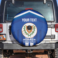 Custom Cyprus Football Spare Tire Cover Go Champions