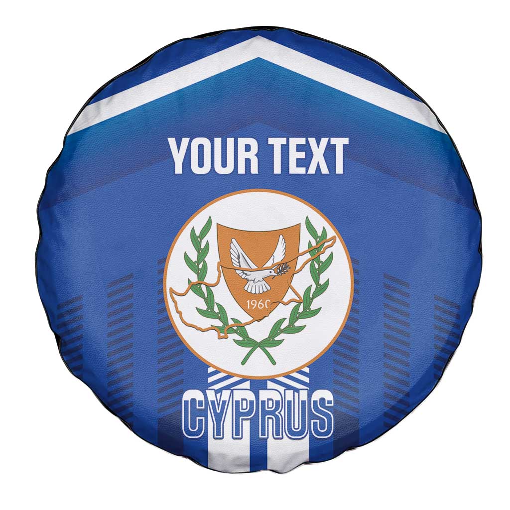 Custom Cyprus Football Spare Tire Cover Go Champions