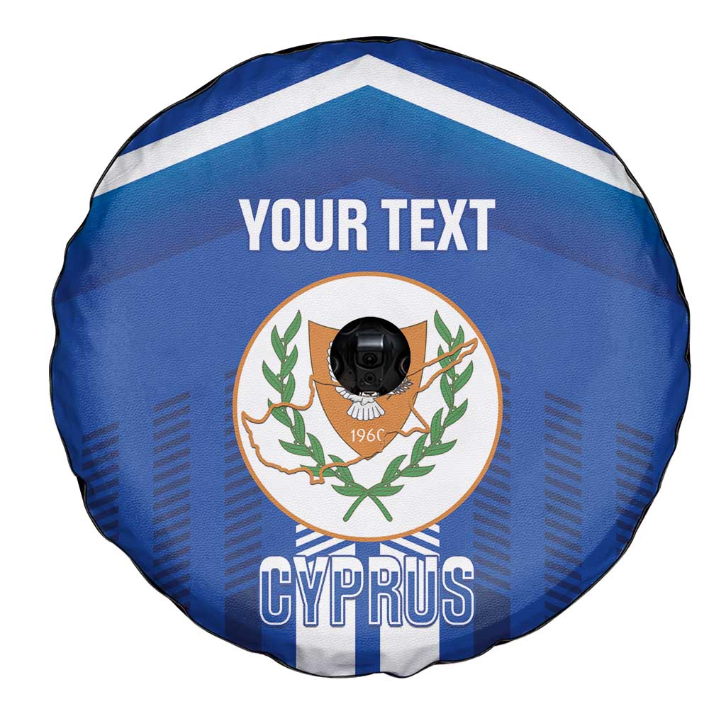 Custom Cyprus Football Spare Tire Cover Go Champions