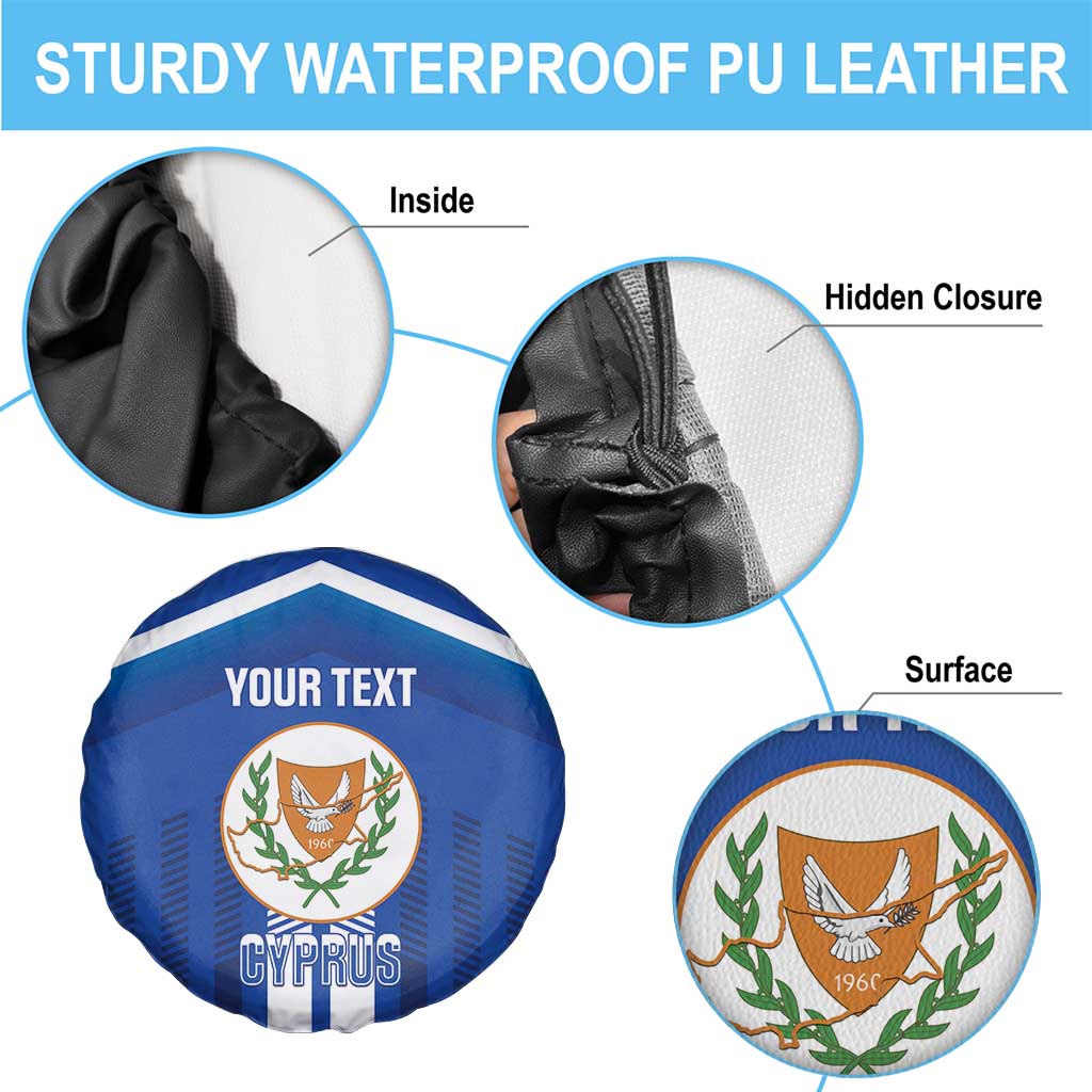 Custom Cyprus Football Spare Tire Cover Go Champions