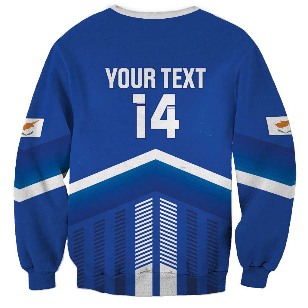 Custom Cyprus Football Sweatshirt Go Champions