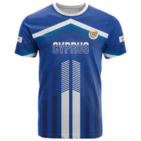 Custom Cyprus Football T Shirt Go Champions