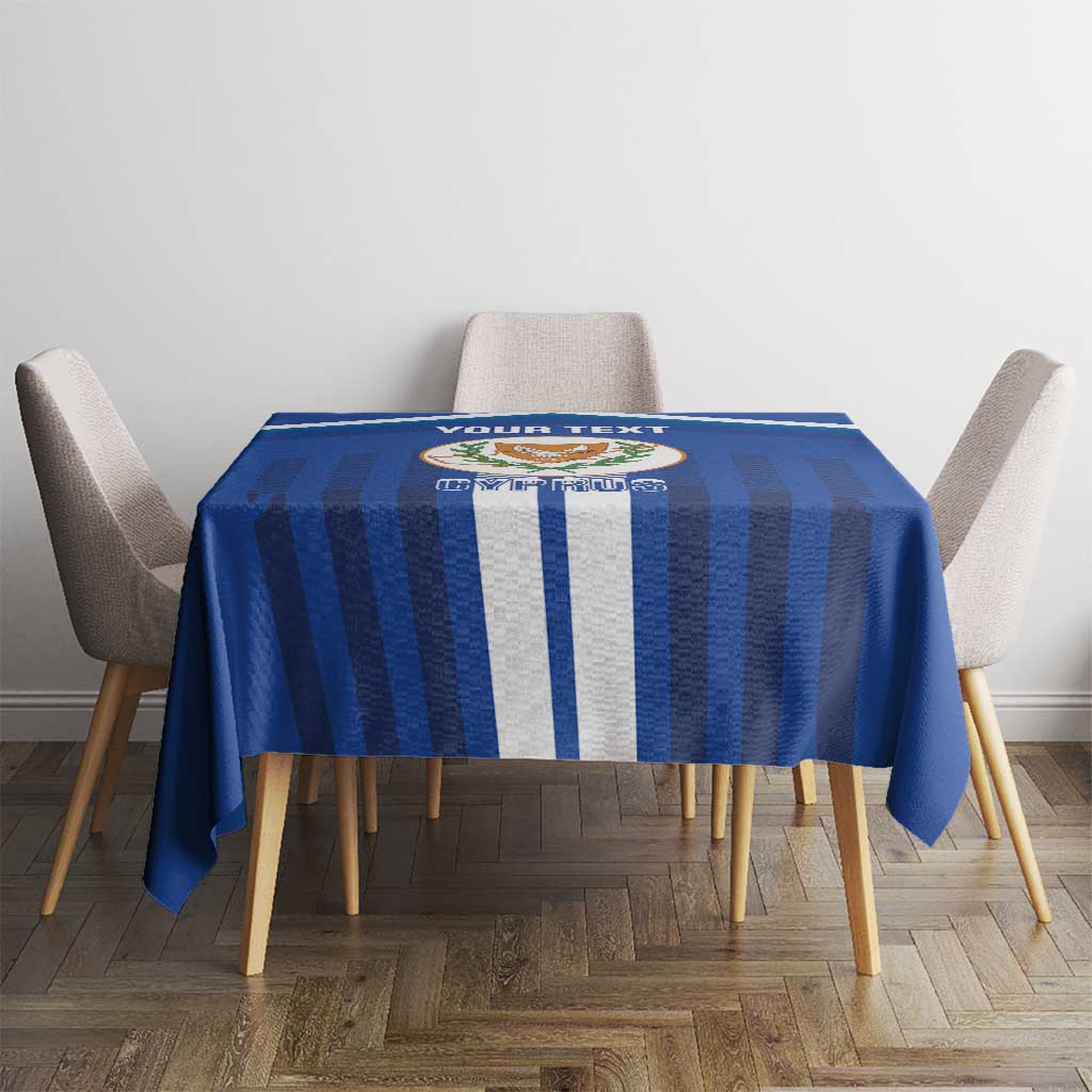 Custom Cyprus Football Tablecloth Go Champions