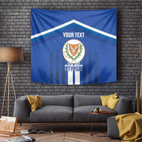 Custom Cyprus Football Tapestry Go Champions