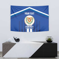 Custom Cyprus Football Tapestry Go Champions
