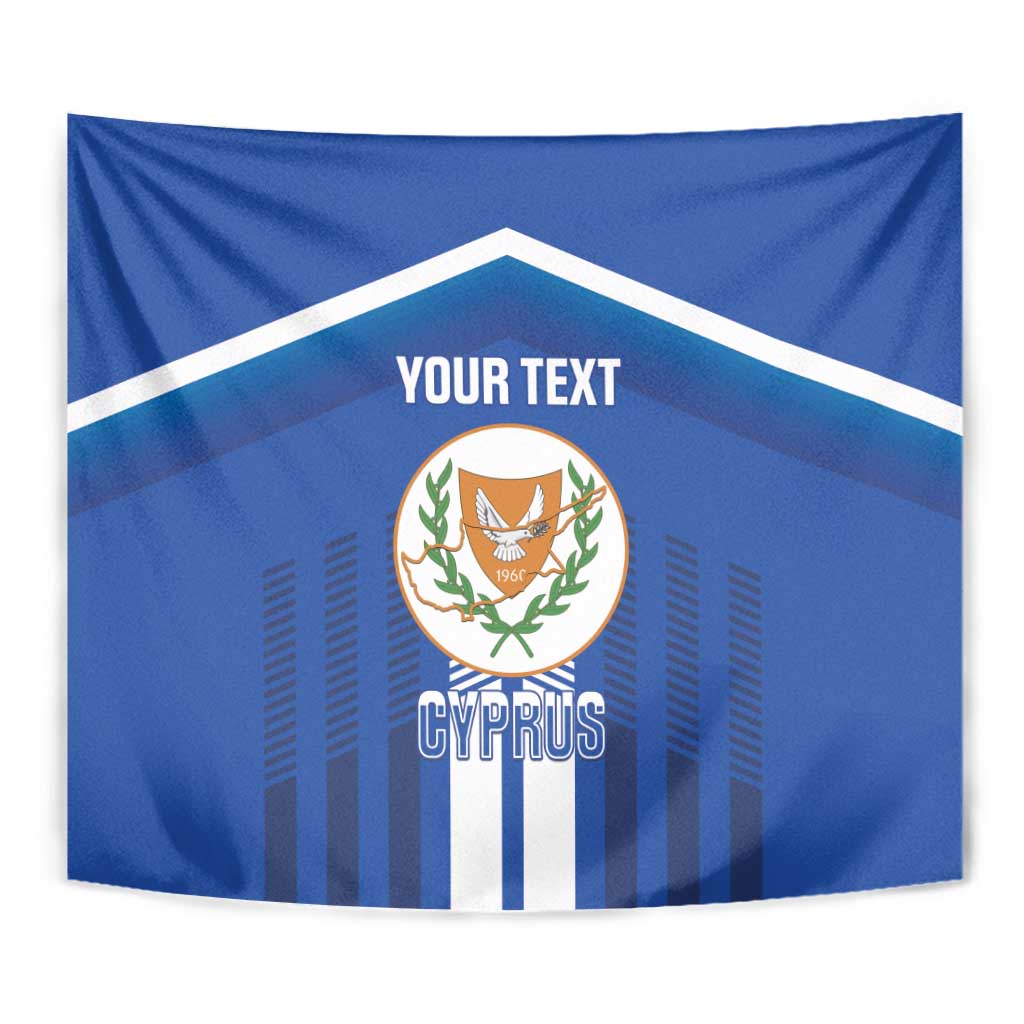 Custom Cyprus Football Tapestry Go Champions