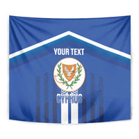 Custom Cyprus Football Tapestry Go Champions