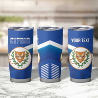 Custom Cyprus Football Tumbler Cup Go Champions