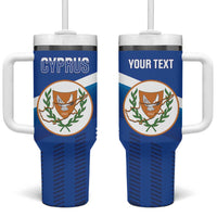 Custom Cyprus Football Tumbler With Handle Go Champions