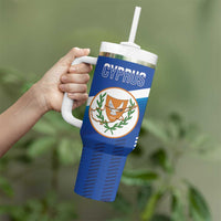 Custom Cyprus Football Tumbler With Handle Go Champions