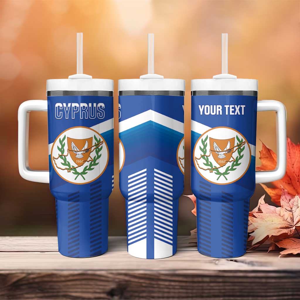 Custom Cyprus Football Tumbler With Handle Go Champions