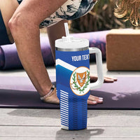 Custom Cyprus Football Tumbler With Handle Go Champions