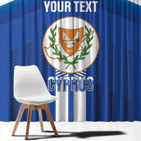 Custom Cyprus Football Window Curtain Go Champions