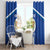 Custom Cyprus Football Window Curtain Go Champions