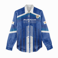 Custom Cyprus Football Women Casual Shirt Go Champions