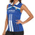 Custom Cyprus Football Women Sleeveless Polo Shirt Go Champions