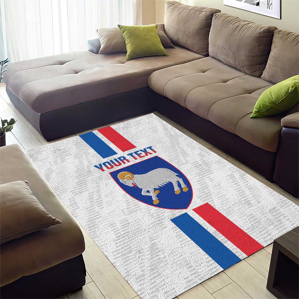 Custom Faroe Islands Football Area Rug Come On National Team