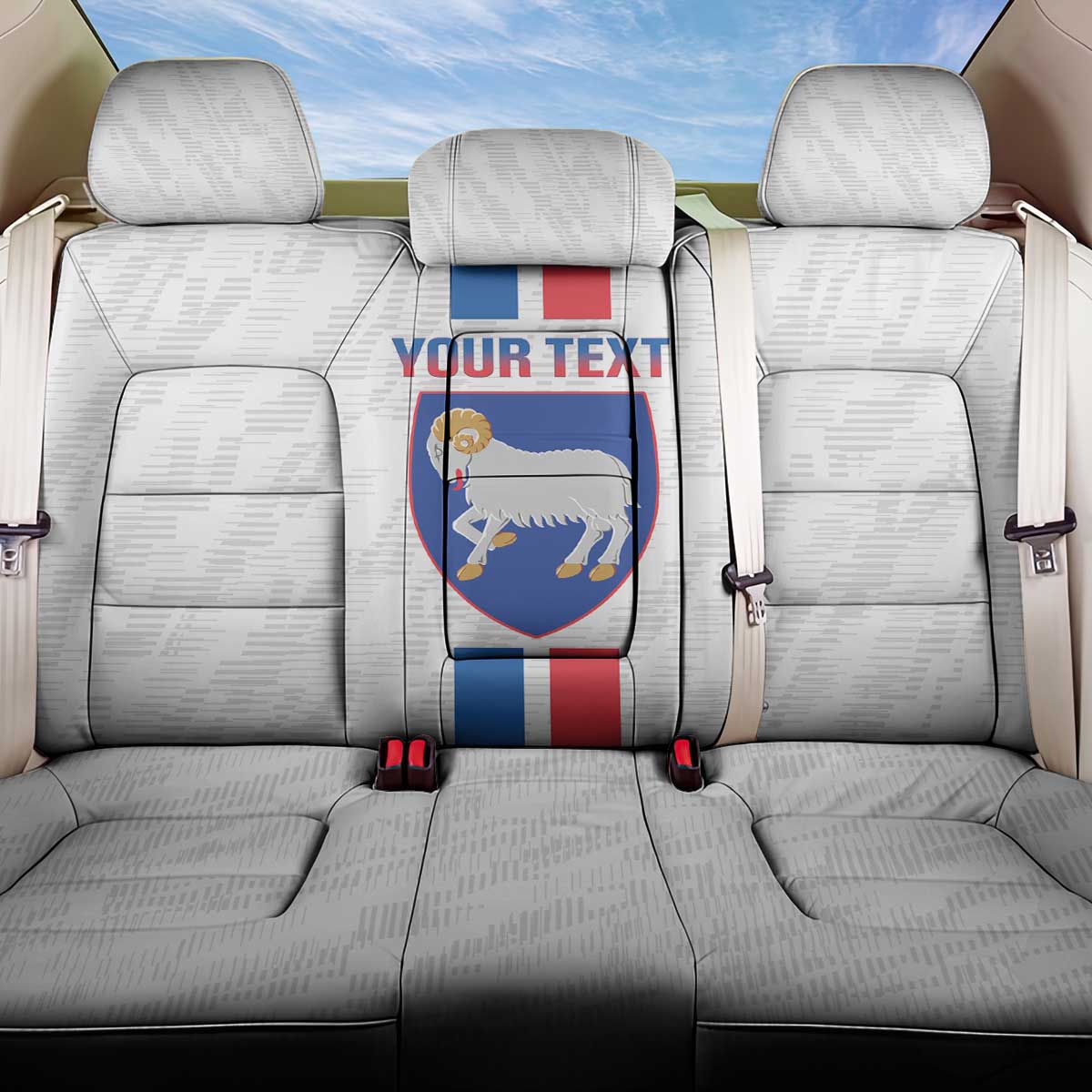 Custom Faroe Islands Football Back Car Seat Cover Come On National Team