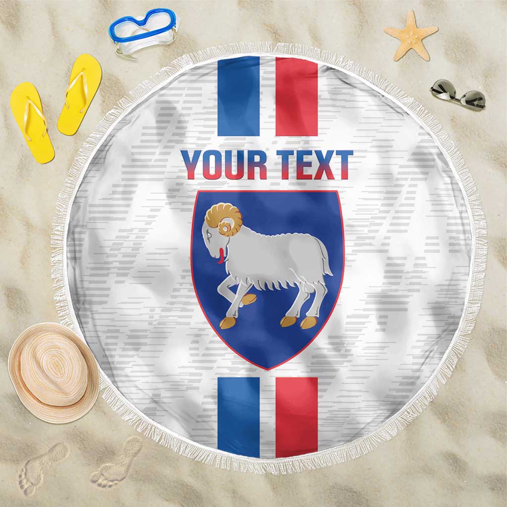 Custom Faroe Islands Football Beach Blanket Come On National Team