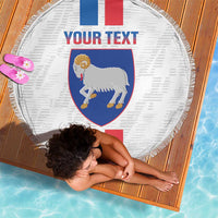 Custom Faroe Islands Football Beach Blanket Come On National Team