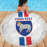 Custom Faroe Islands Football Beach Blanket Come On National Team