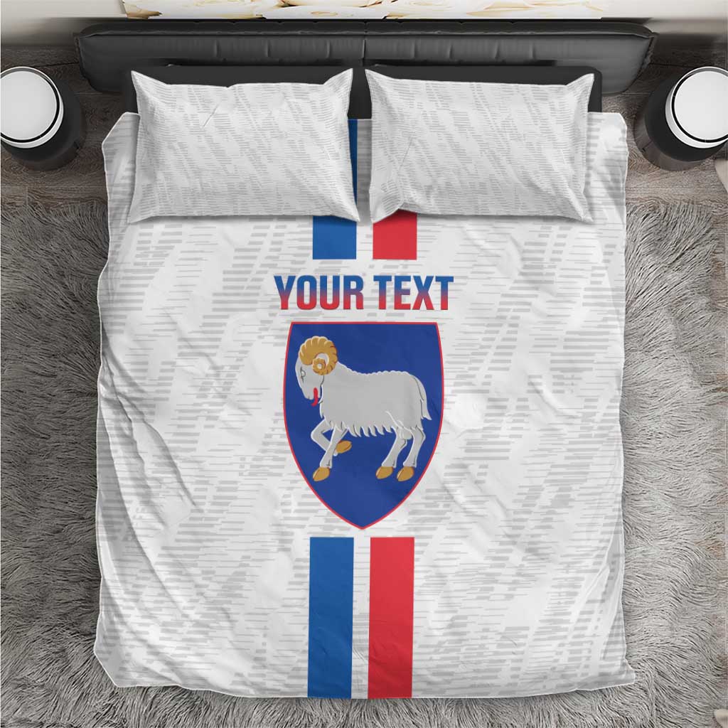 Custom Faroe Islands Football Bedding Set Come On National Team