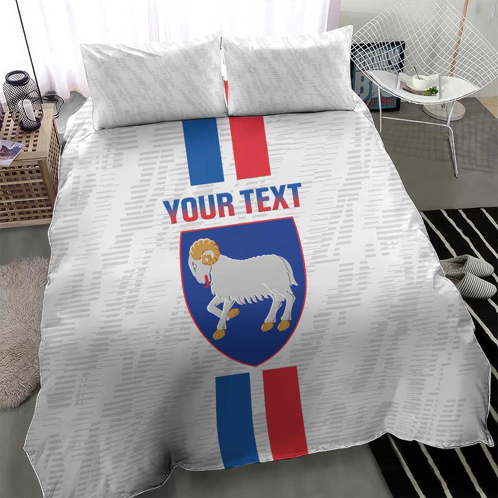 Custom Faroe Islands Football Bedding Set Come On National Team