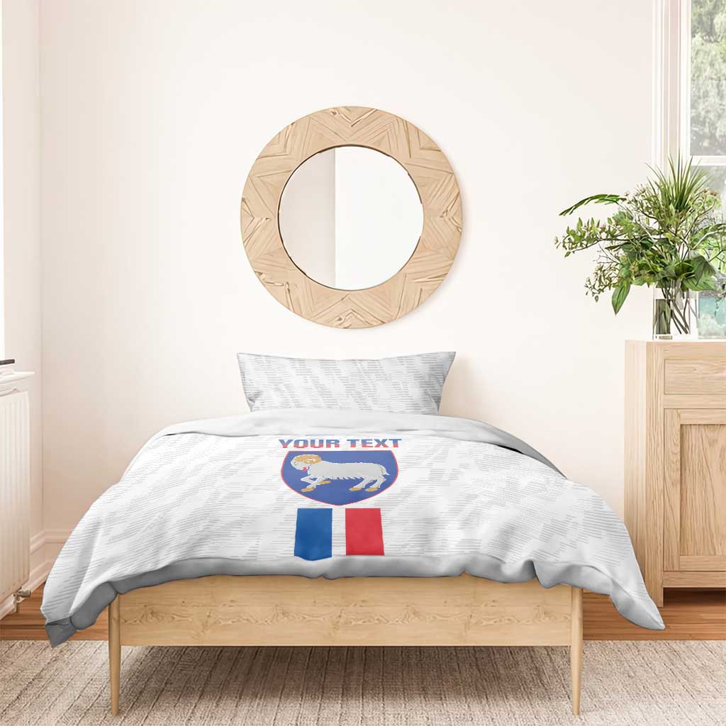 Custom Faroe Islands Football Bedding Set Come On National Team