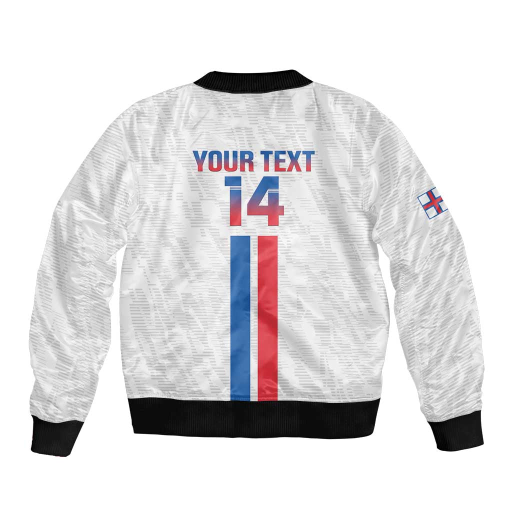 Custom Faroe Islands Football Bomber Jacket Come On National Team