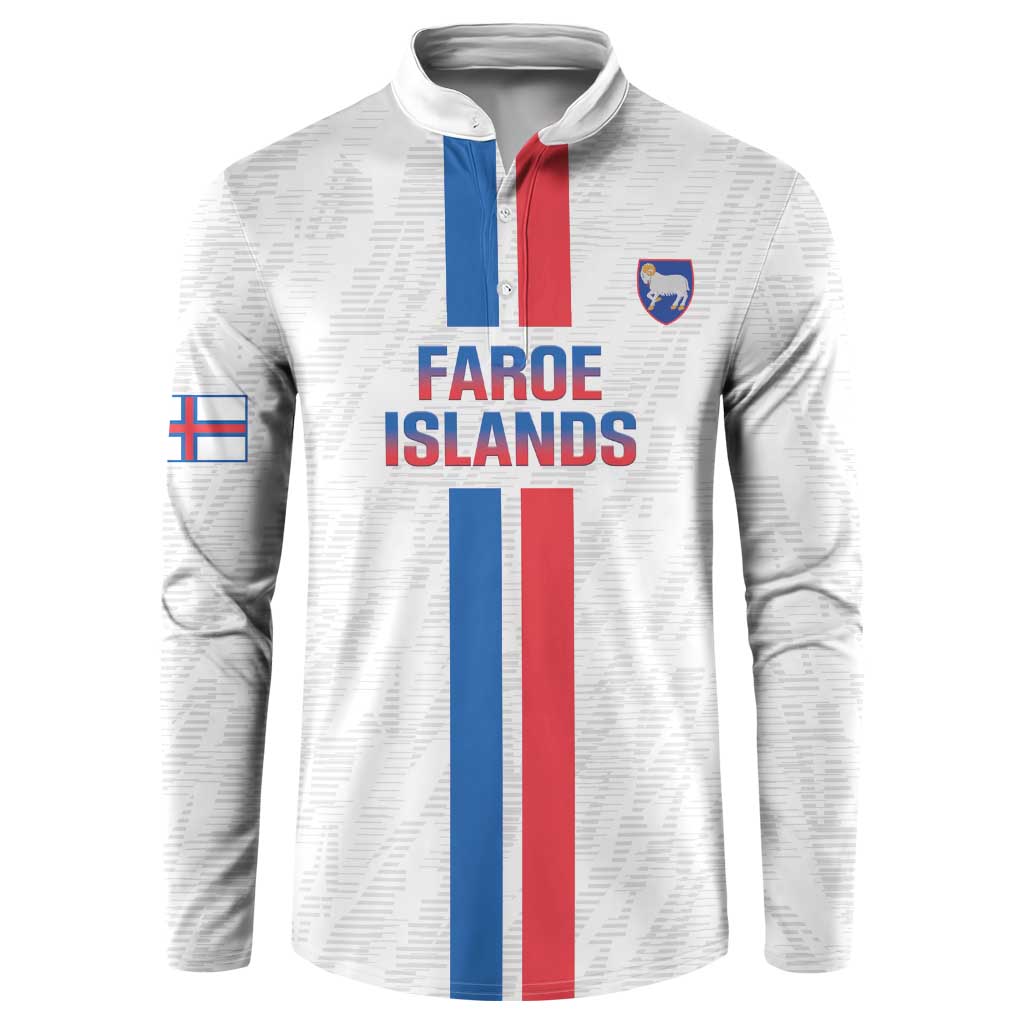 Custom Faroe Islands Football Button Sweatshirt Come On National Team